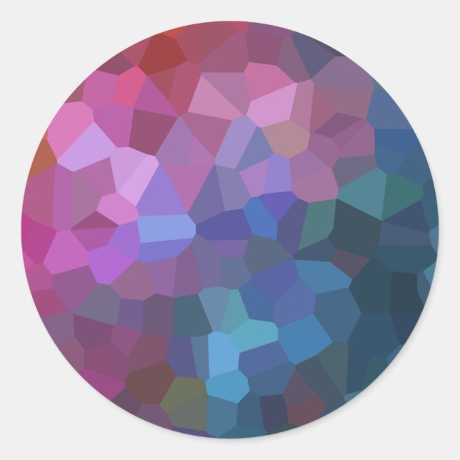 Pegatina Redonda Bar Mitzvah Resumen Diseño (Anverso)