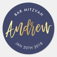 Bar personalizado Mitzvah para la armada Andrew + 