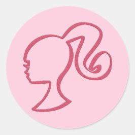 Pegatina Redonda Barb Sticker