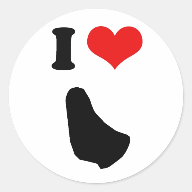 PEGATINA REDONDA BARBADOS (Anverso)