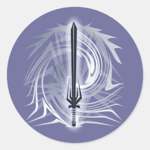 Pegatina Redonda Bárbaro