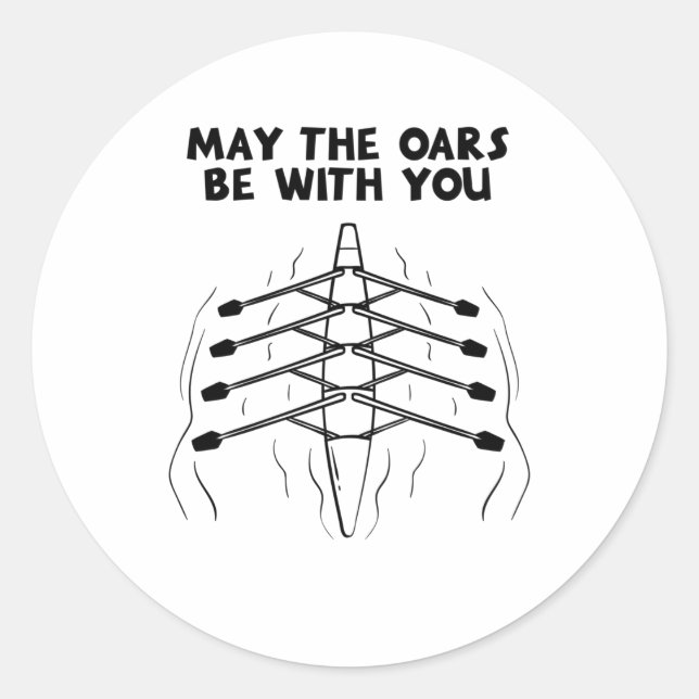 Pegatina Redonda Barco de Remolque Rocioso (Anverso)