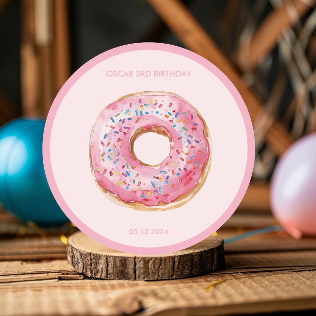 Pegatina Redonda Barco pirata con Fiesta de niños animales (Subido por el creador)