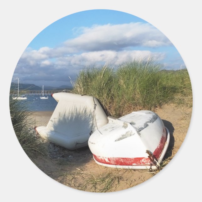 PEGATINA REDONDA BARCOS (Anverso)