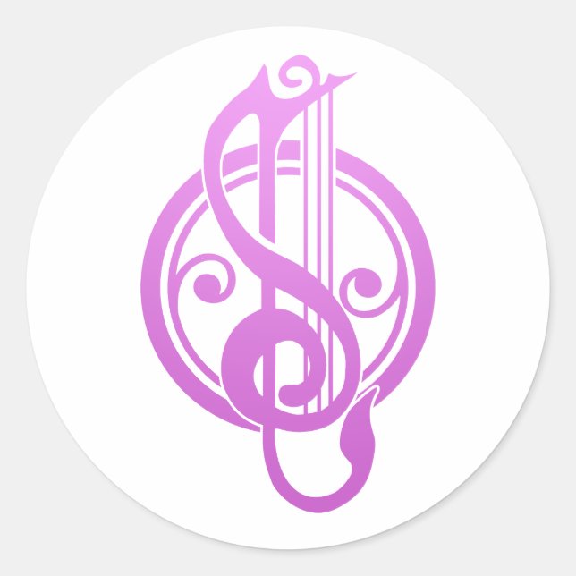 Pegatina Redonda Bard Song Weaver DnD (Anverso)