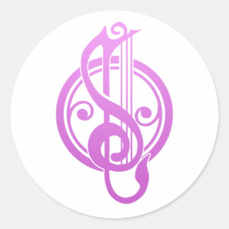 Pegatina Redonda Bard Song Weaver DnD