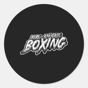 Pegatina Redonda Bare-Knuckle Boxing Bare-Knuckle