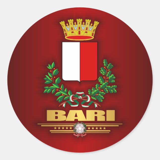 Pegatina Redonda Bari (Anverso)