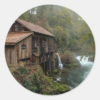 Pegatina Redonda Barn