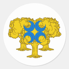 Pegatina Redonda Baronia de Gyldenholt Popult Badge Classic Round