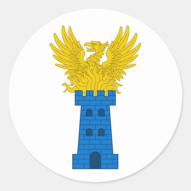 Pegatina Redonda Baronía de Nordwache Populace Badge Classic Round  (Anverso)