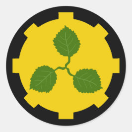 Pegatina Redonda Barony of Caerthe Populace Badge Classic Round Sti