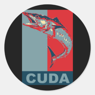 Pegatina Redonda Barracuda Icondicionada