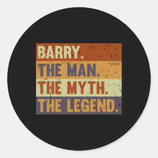 Pegatina Redonda Barry El Mito La Leyenda Para Barry
