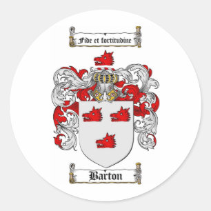 PEGATINA REDONDA BARTON FAMILIAR CREST - BARTON RECUBRIMIENTO DE AR