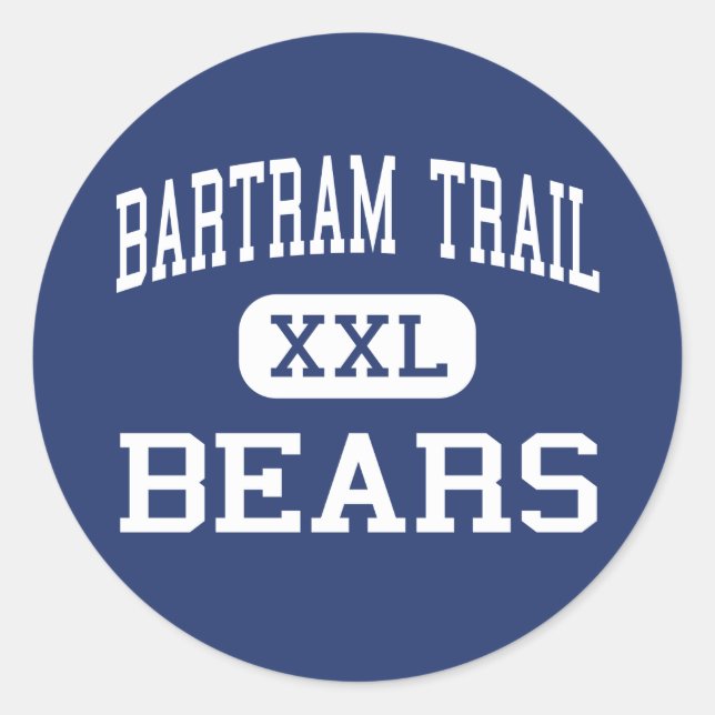 Pegatina Redonda Bartram Trail - Bears - High - Jacksonville (Anverso)