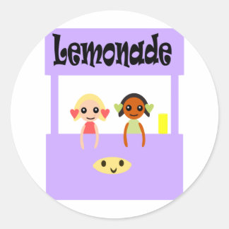 Pegatina Redonda Base de Lemonade