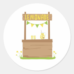 Pegatina Redonda Base de Lemonade