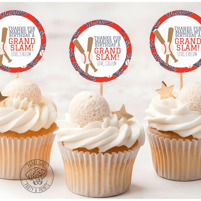 Pegatina Redonda Baseball Party Favor Round Sticker (Subido por el creador)