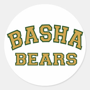 Pegatina Redonda Basha Bears