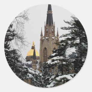 Pegatina Redonda Basílica de la Nieve