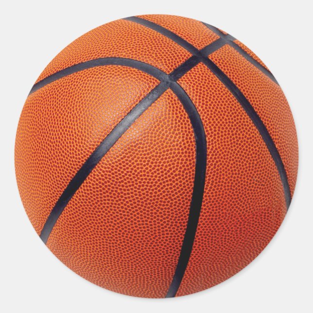 PEGATINA REDONDA BASKETBALL (Anverso)
