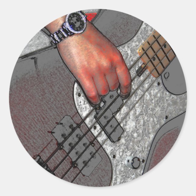 Pegatina Redonda Bass 4 stkcnm (Anverso)