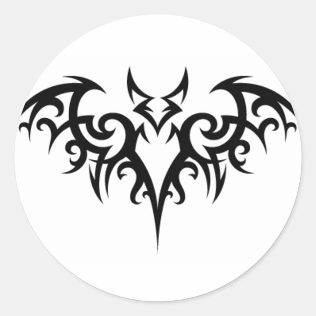 Pegatina Redonda Bat Fer Brains (Anverso)