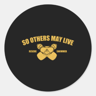 Pegatina Redonda Batido de rescate