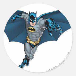 Pegatina Redonda Batman and Joker with Cards