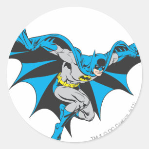 Pegatina Redonda Batman Crouches