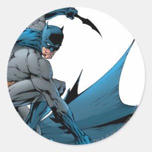 Pegatina Redonda Batman en el suelo