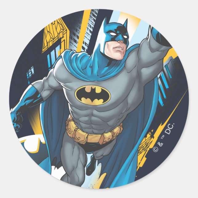 Pegatina Redonda Batman Gotham Guardian (Anverso)