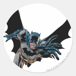 Pegatina Redonda Batman grita y pulmones