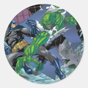 Pegatina Redonda Batman - Killer Croc