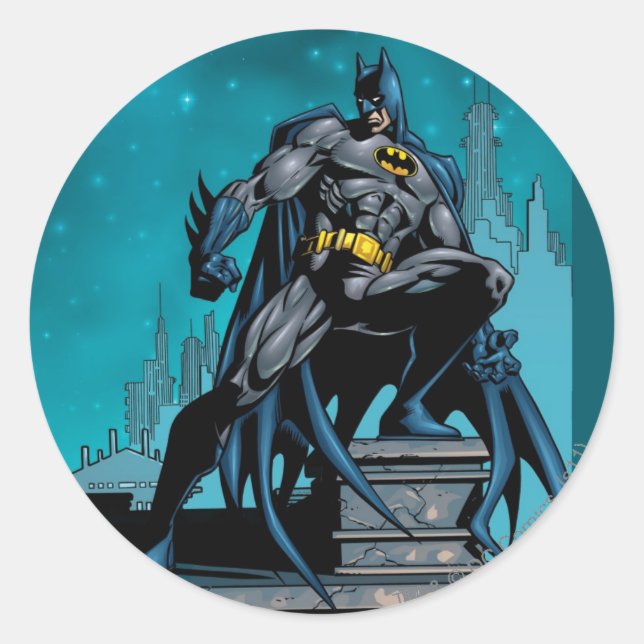 Pegatina Redonda Batman Knight FX - 19 (Anverso)