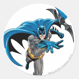 Pegatina Redonda Batman lanza batarang