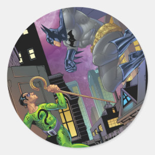 Pegatina Redonda Batman - Riddler