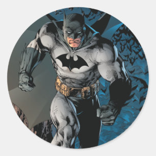 Pegatina Redonda Batman Stride