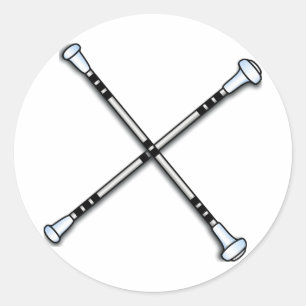 Pegatina Redonda Batón/Twirling