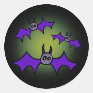 Pegatina Redonda ¡Bats!