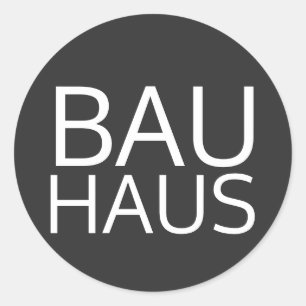 Pegatina Redonda Bauhaus