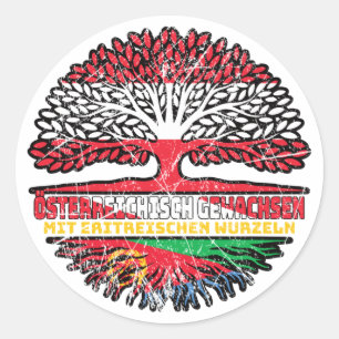 Pegatina Redonda Baum austriaco eritreo