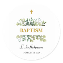 Bautismo cruzado de oro