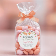 Bautismo elegante y primeras hojas verdes de cumpl