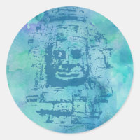 Bayon Face Blue