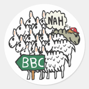 Pegatina Redonda BBC Anti