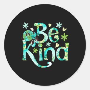 Pegatina Redonda Be Kind Earth Day Motheon Earth Birthday