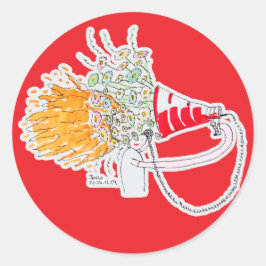 Pegatina Redonda Be Your Biggest Fan