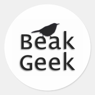 Pegatina Redonda Beak Geek - Wren